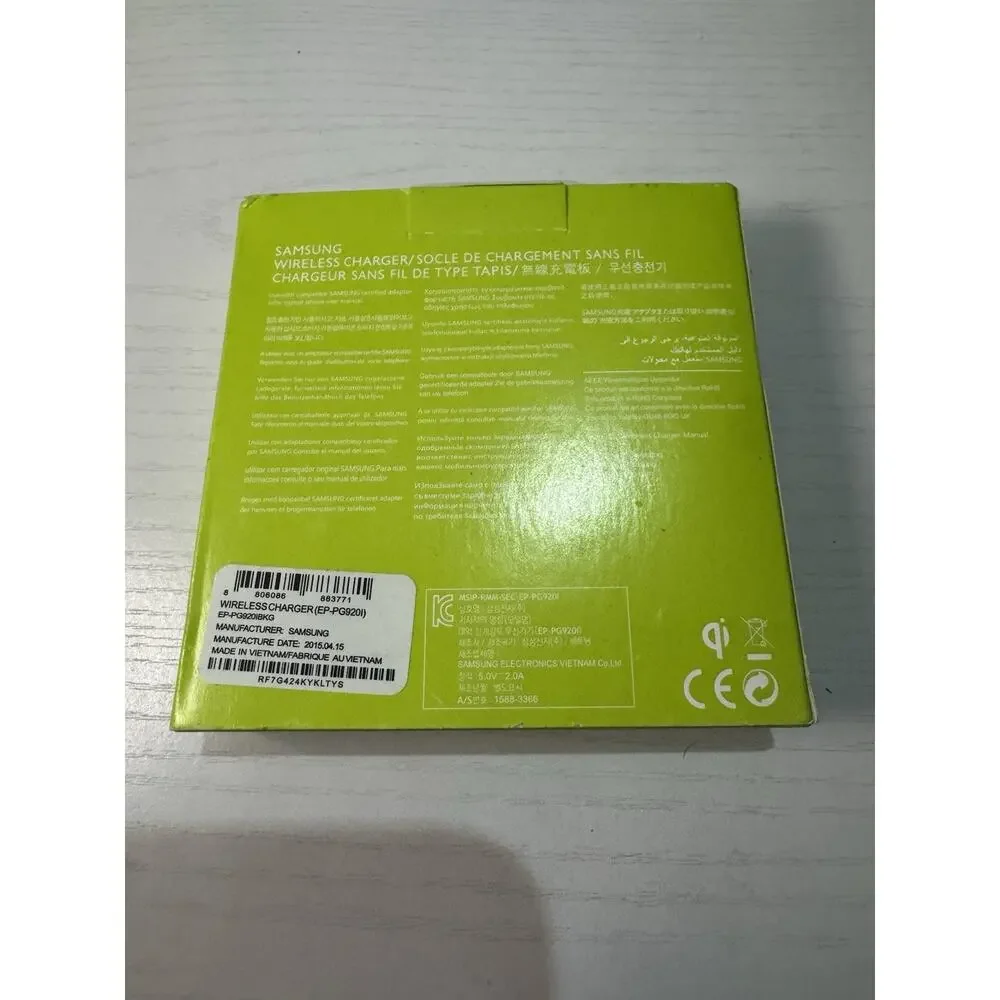 Samsung EP-PG920I Qi Wireless Charging Pad Black New in Box OEM Genuine